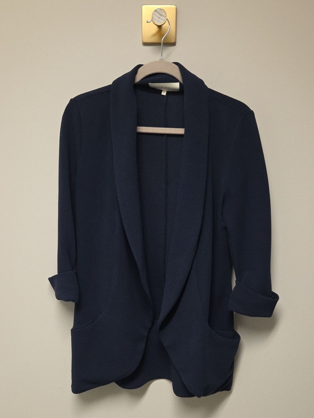 French Mauve Soft Long Sweater Blazer, Navy, Medium From Stitch Fix
